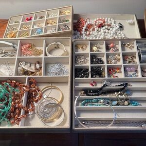 Elegant Jewelry Organizer Trays bundle